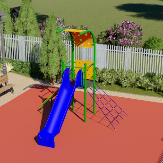 Fém szimpla torony íves tetővel