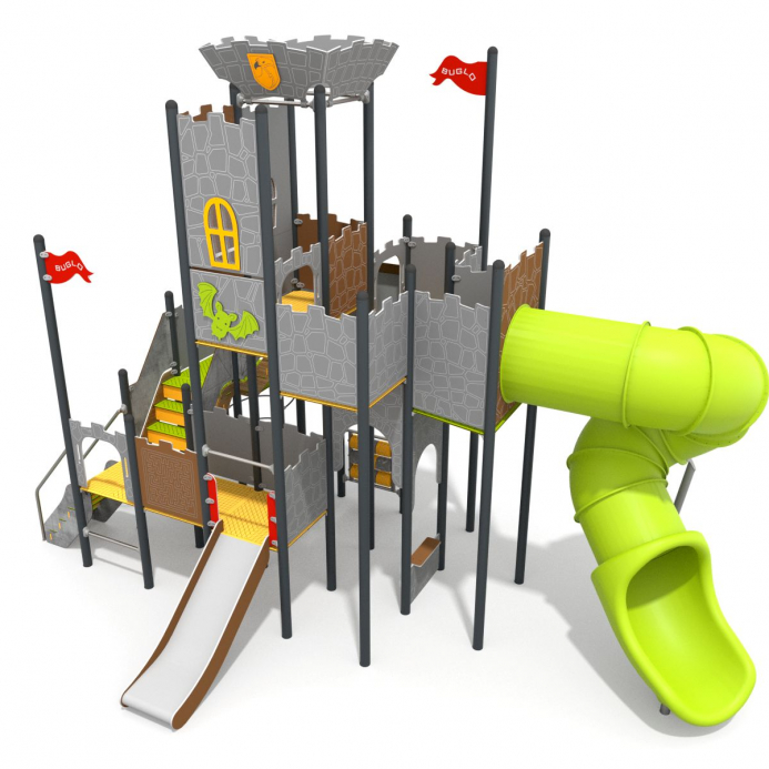 Eger vára cső csúszdával