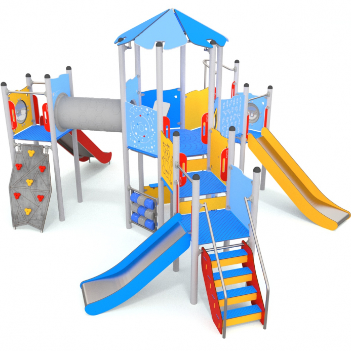 HEXAGON torony három bástyával és dupla csúszdával