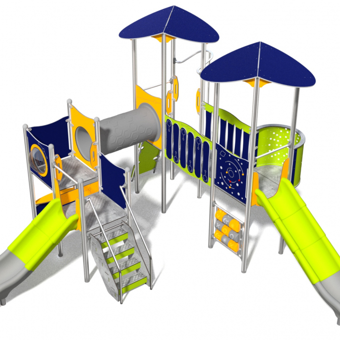 INOX három tornyú vár híddal alagúttal