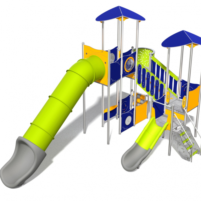 INOX óriás tornyok cső csúszdával