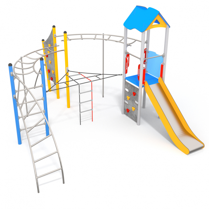 Játszóvár mászóka rendszerrel