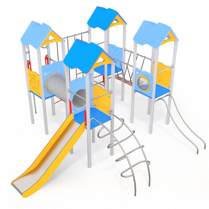 Négy tornyú vár óriás mászókával