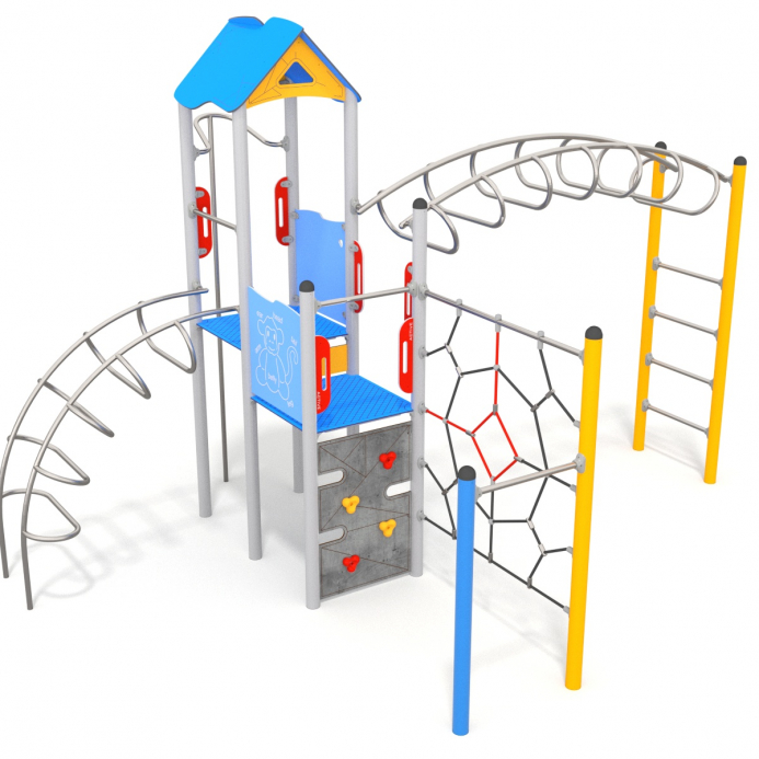 Torony bástyával mászókákkal