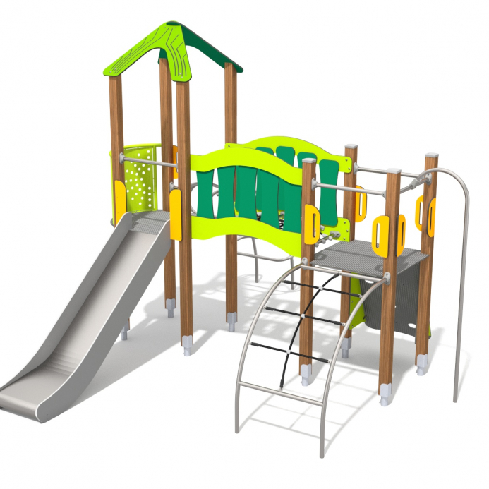 Torony bástyával íves híddal