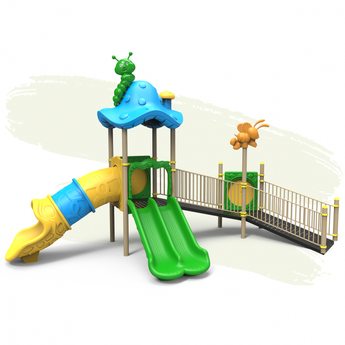 Tripla csúszda akadálymentes feljárattal