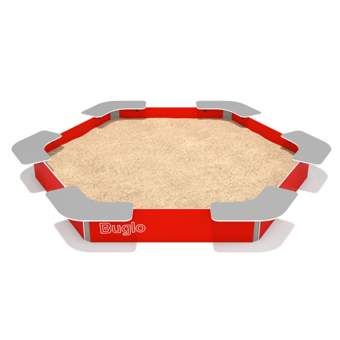 Kaptár homokozó ülőkékkel