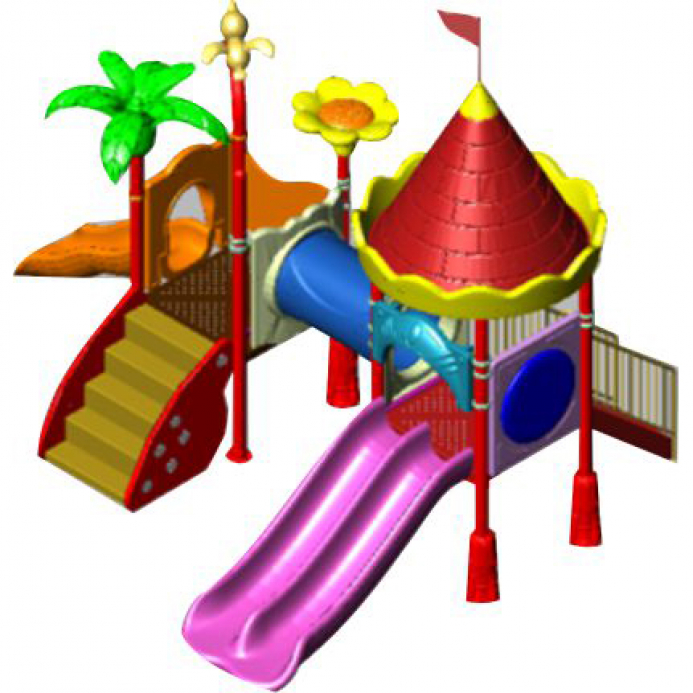 Dupla tornyú kastély alagúttal