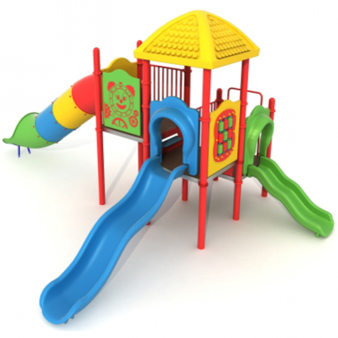 Több emeletű torony 3 csúszdával