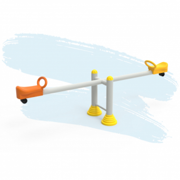 Fém Szivárvány Mérleghinta ütköző gumikkal