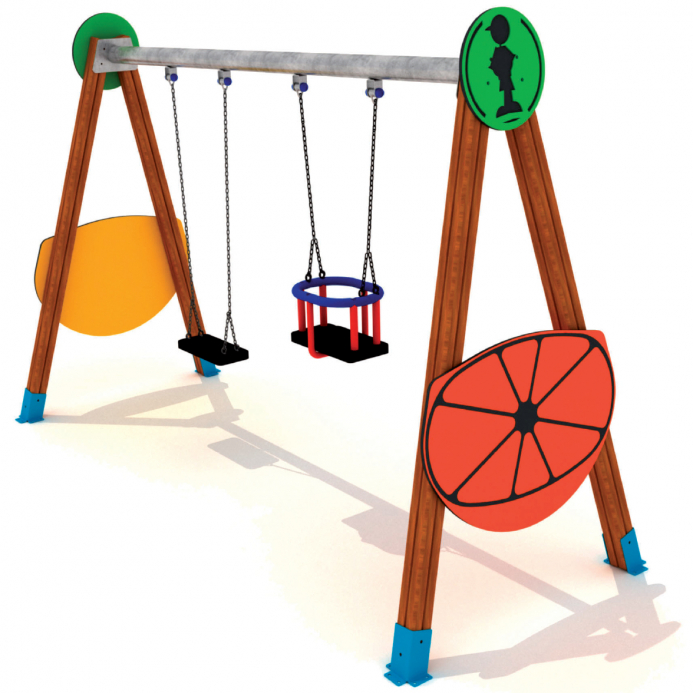 Gyümölcs hinta fém felső rúddal