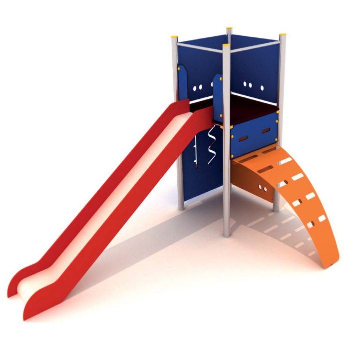 Luxus bástya íves mászófallal rozsdamentes acélból