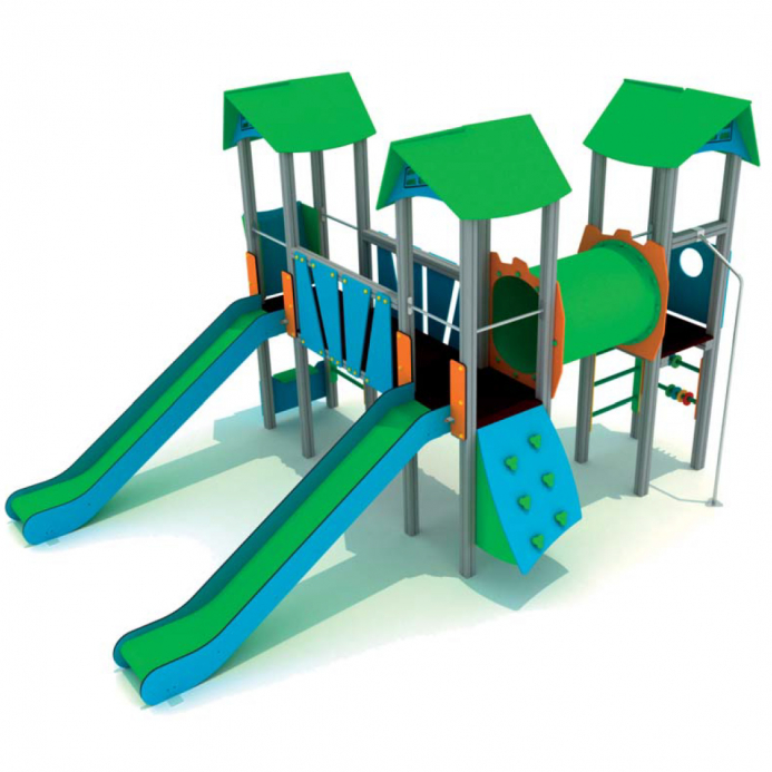 Négy tornyú vár fix híddal