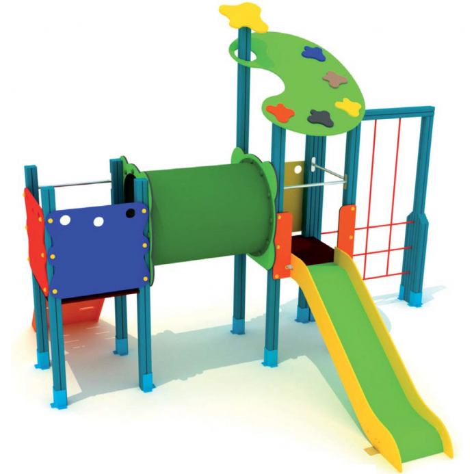 Paletta dupla torony alagúttal kicsiknek