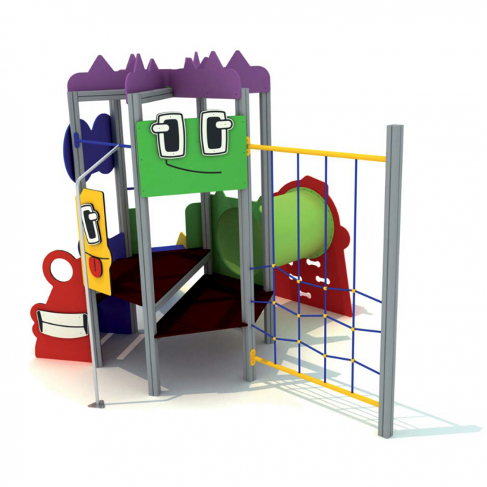 Rajzfilmes torony alagúttal