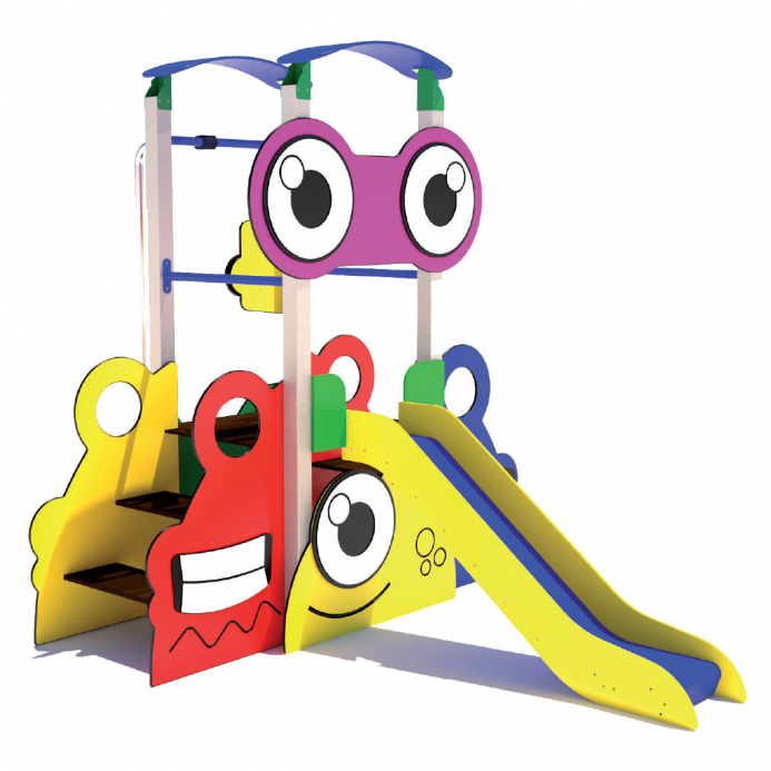 Rajzfilmes torony csúszdával