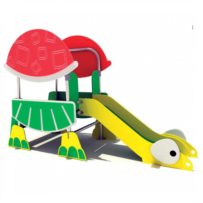 Teknős csúszda babáknak