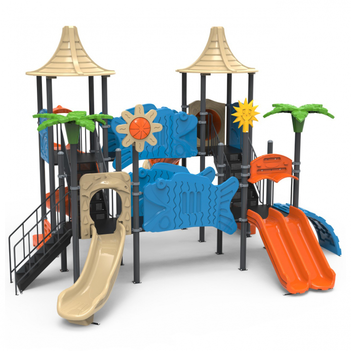 Dupla torony dupla bástya 5 csúszdával