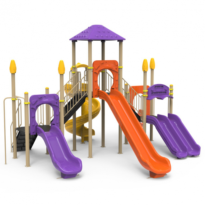 Fém tripla torony 5 csúszdával