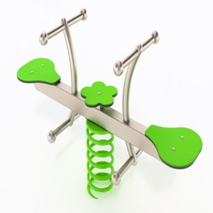 Rozsdamentes FÉM két üléses rugós játék