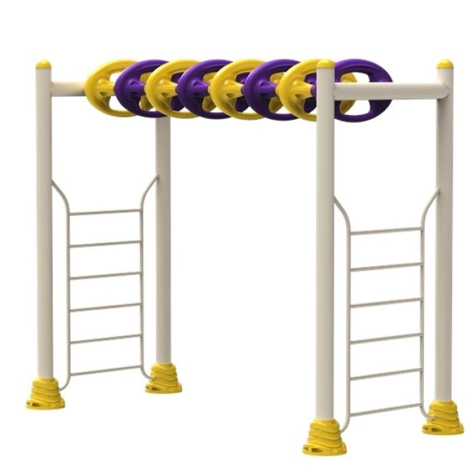 Fém lajhármászó műanyag kapaszkodókkal