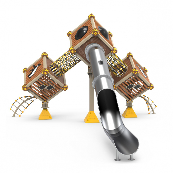 Tripla kocka cső csúszdàval