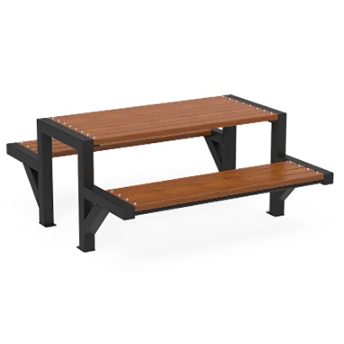 Fém vázas piknik asztal