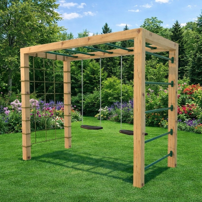 Lajhármászós hintával