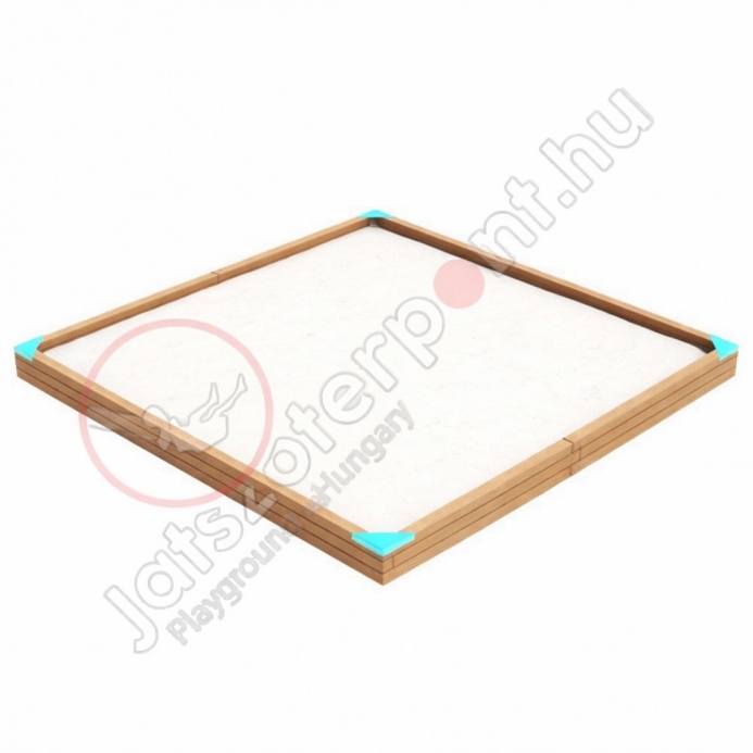 Négyzetes homokozó 4 x 4 m