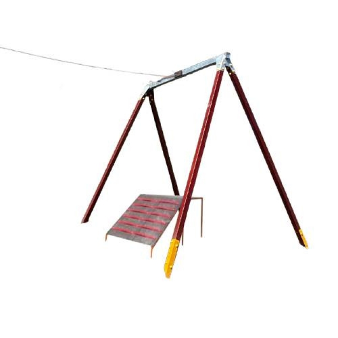 FA drótkötélpálya FÉM FELSŐ GERENDÁVAL indító dobogóval