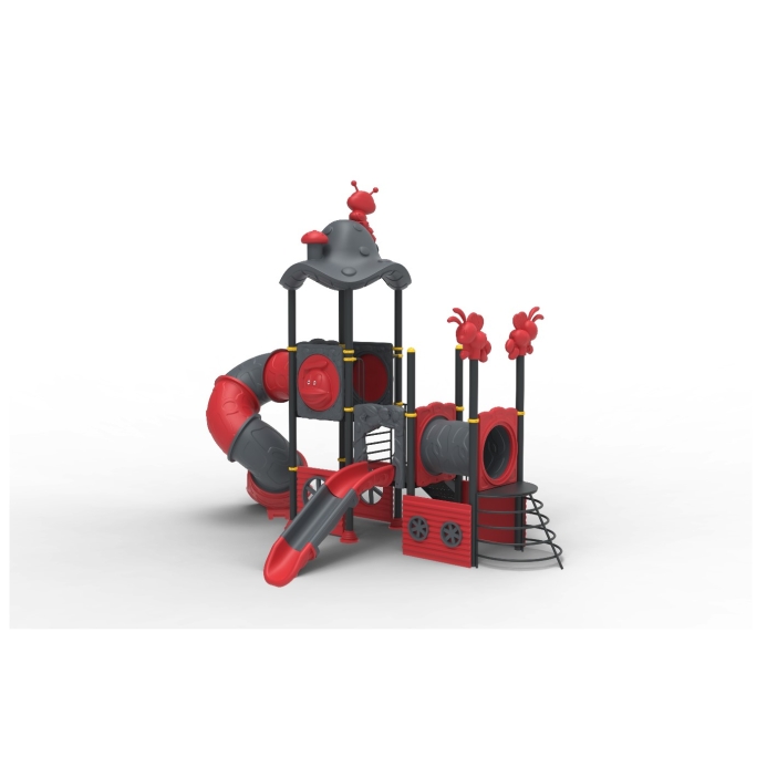 Lokomotív spirál csúszdával