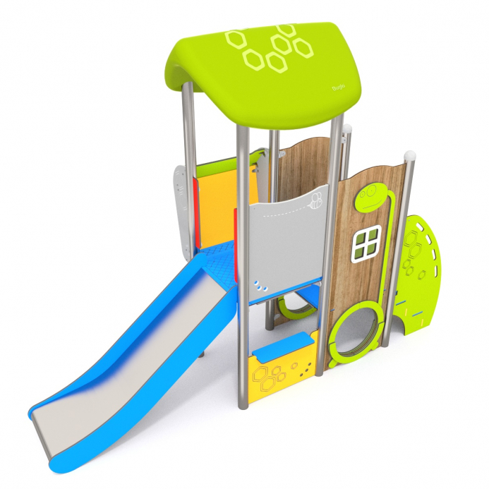 Csúszdás torony eladó pulttal