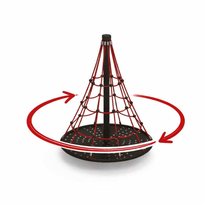 Forgó kötélpiramis