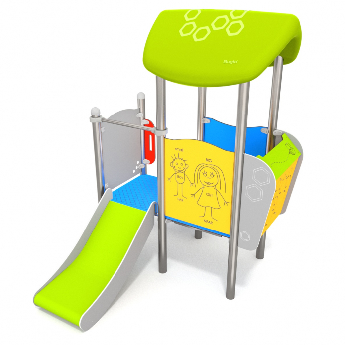 Csúszdás torony lépcsővel