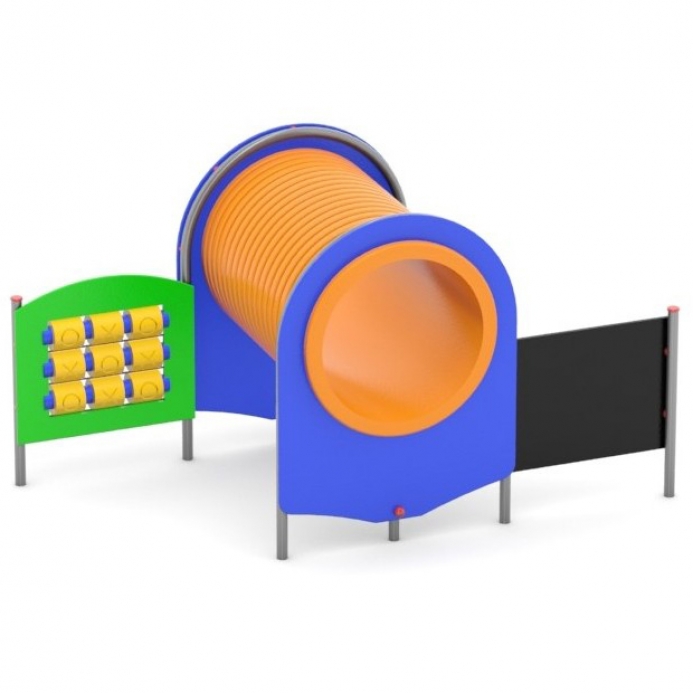 Alagút logikai játékkal és rajztáblával