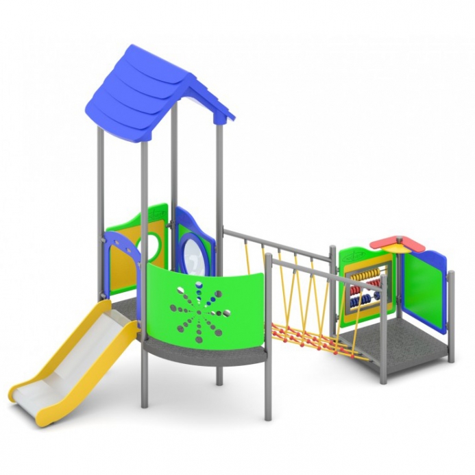 Fém dupla torony ferde híddal piciknek