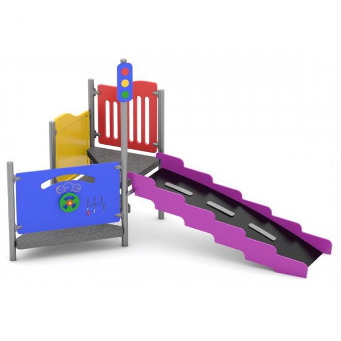 Fém emeletes torony kicsiknek rámpával