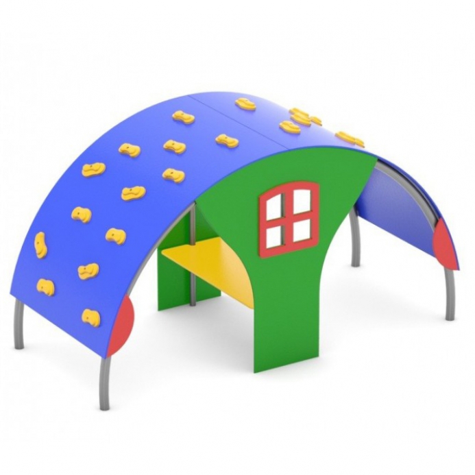 Íves kunyhó mászó fallal