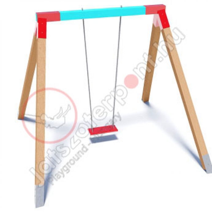 Egyszemélyes hintaállvány laphintával szerelve