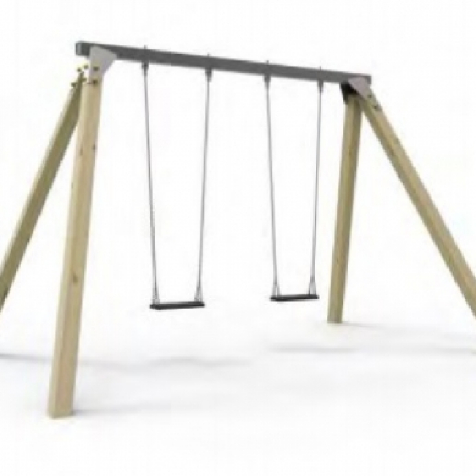 Fém felső rúddal rendelkező hintaállvány