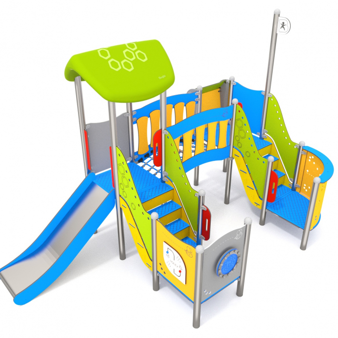 Dupla torony íves híddal dupla Bástyával