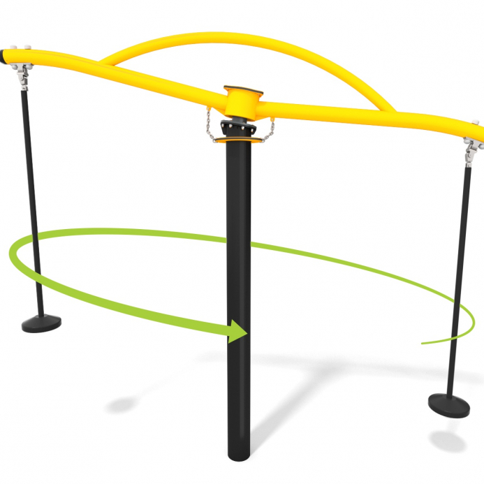 Két üléses forgó  tányérhinta