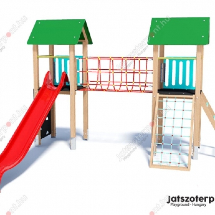 Játszóvár kötélhíddal