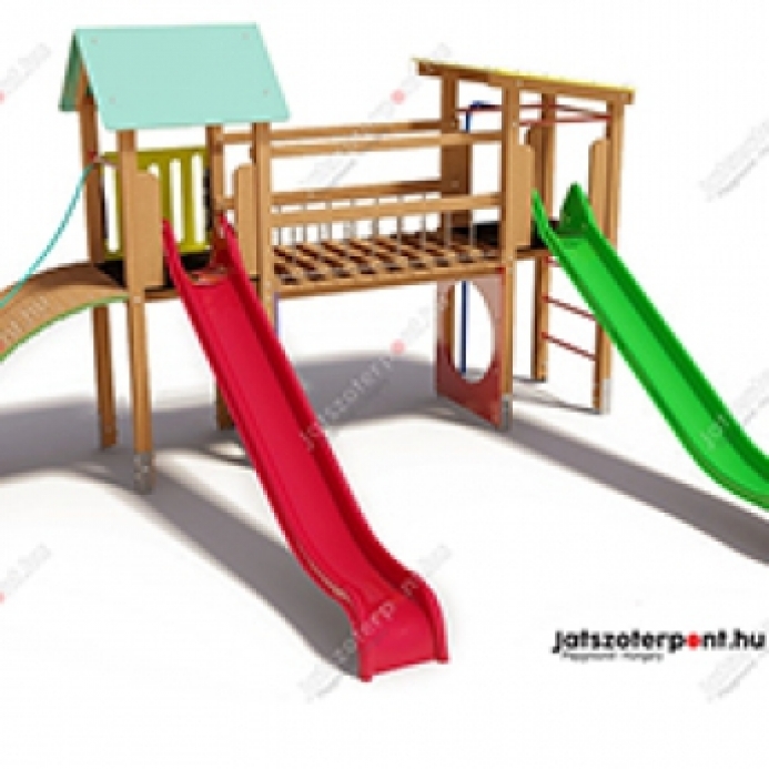 Dupla torony két csúszdával