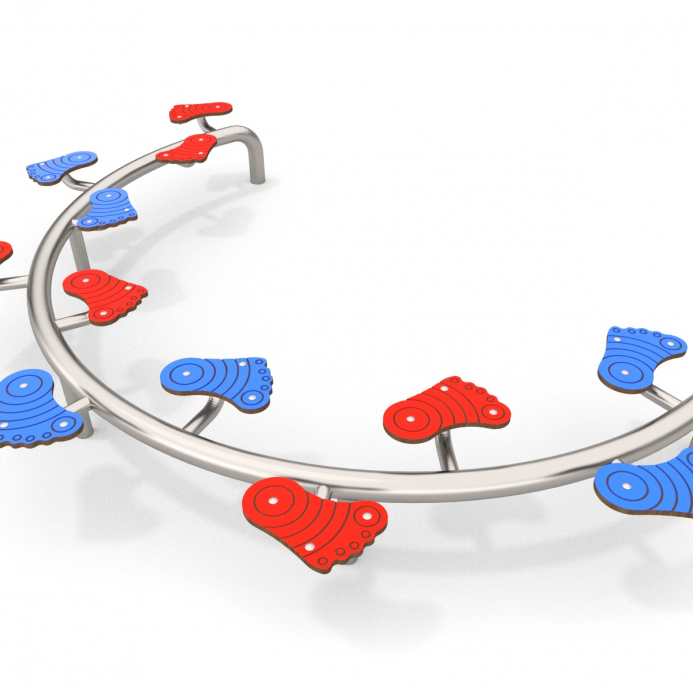 Íves lépegető lábnyomok