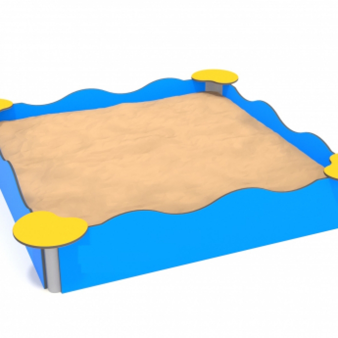 Négyoldalú műanyag falú homokozó