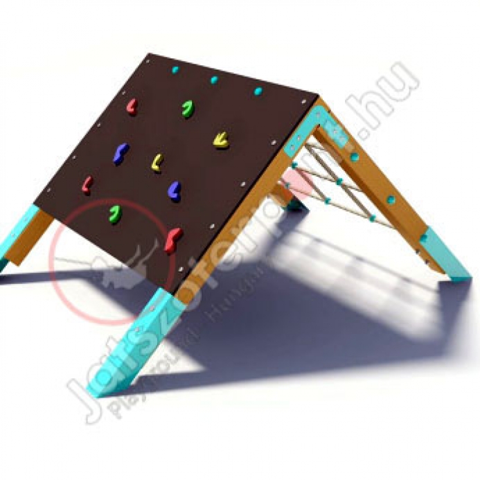 Háromszög mászóka mászófallal kicsiknek