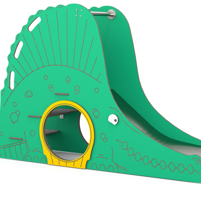 Krokodil csúszda alagúttal