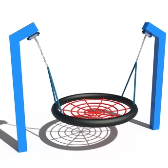 Fém oszlopos fészekhinta - ÜTÉSCSILLAPÍTÓ FELÜLETET NEM IGÉNYEL