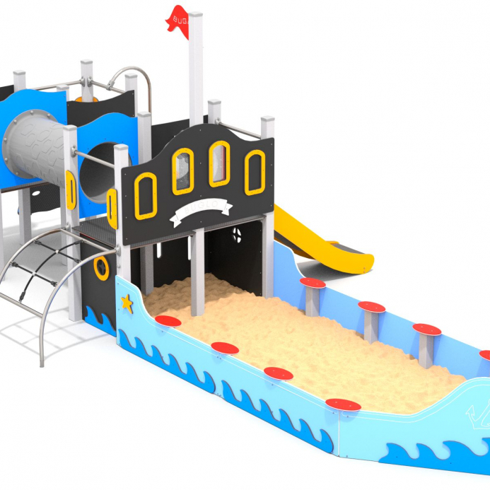 Teherhajó homokozóval